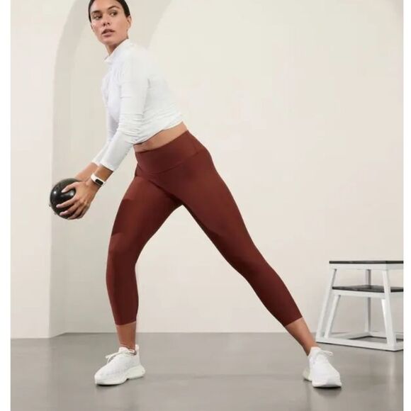 ATHLETA Interval Stash 7/8 tight leggings Size small tall - Picture 1 of 6